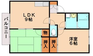 メロディハイツ乙金の物件間取画像